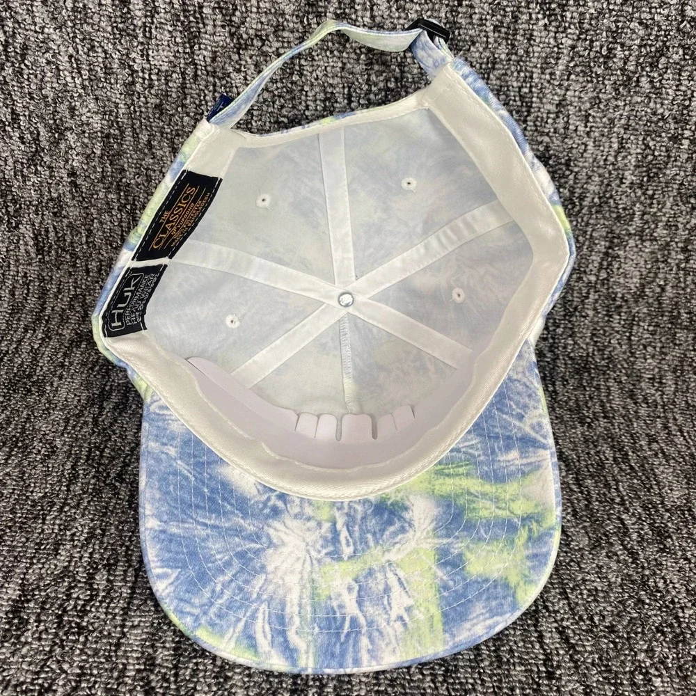 Huk Performance Fishing Hat Cap Tie Dye Blue Green Yupoong Classics Adjustable
